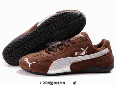 chaussure puma marron femme