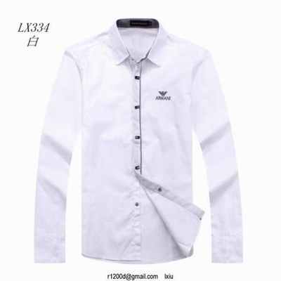 chemise blanche armani