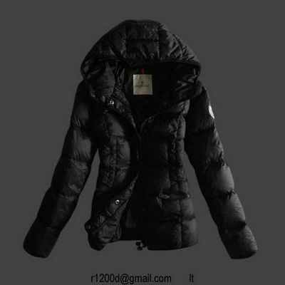 doudoune moncler femme longue noir fourrure