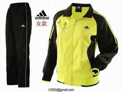 survetement adidas noir et jaune