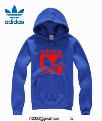 sweat adidas gris bleu